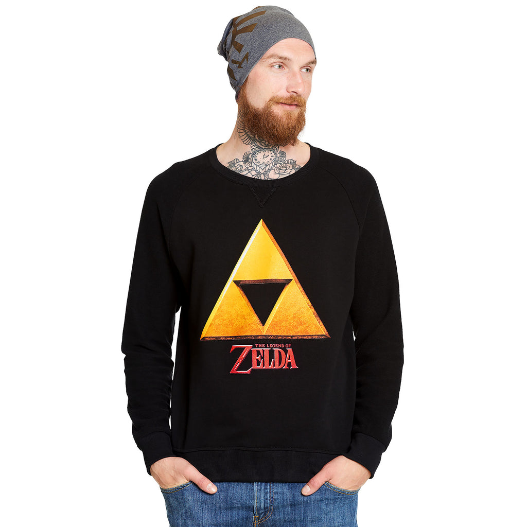 Productafbeelding Zelda - Triforce Hyrule Logo Sweater Zwart