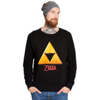 Productafbeelding Zelda - Triforce Hyrule Logo Sweater Zwart