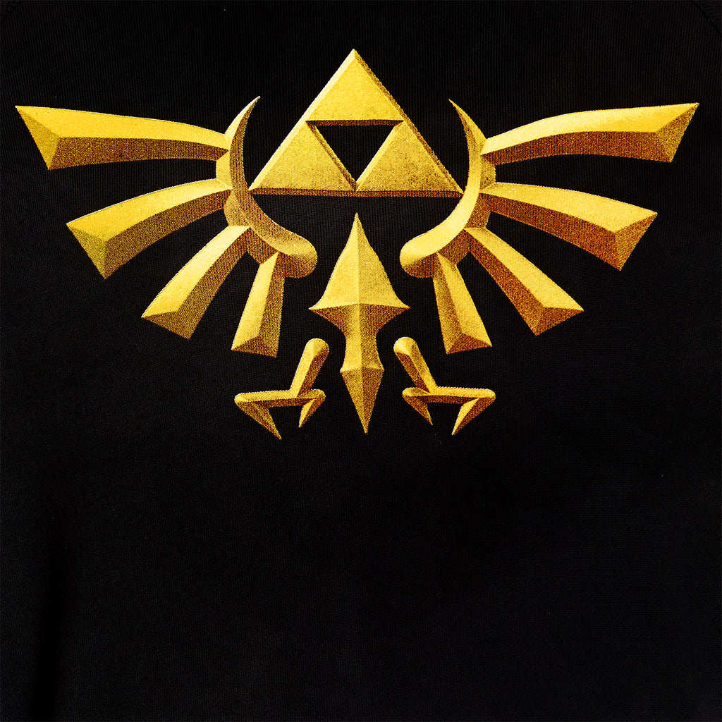 Productafbeelding Zelda - Triforce Hyrule Logo Sweater Zwart