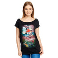 Productafbeelding Alice in Wonderland - Late T-Shirt Dames Loose Fit Zwart