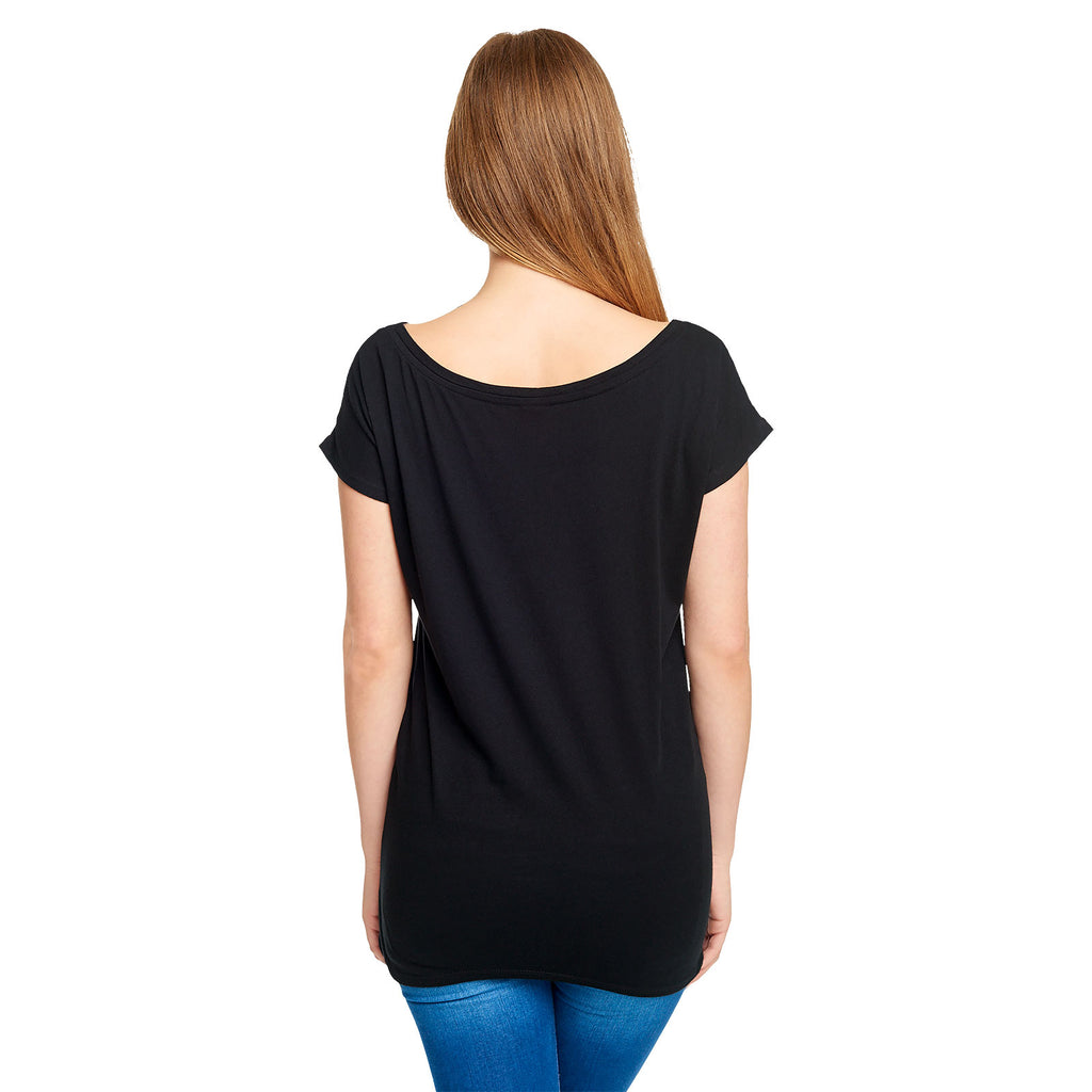 Productafbeelding Alice in Wonderland - Late T-Shirt Dames Loose Fit Zwart