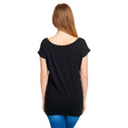 Productafbeelding Alice in Wonderland - Late T-Shirt Dames Loose Fit Zwart