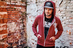 Productafbeelding Witcher - Wolf Medaillon Hoodie rood