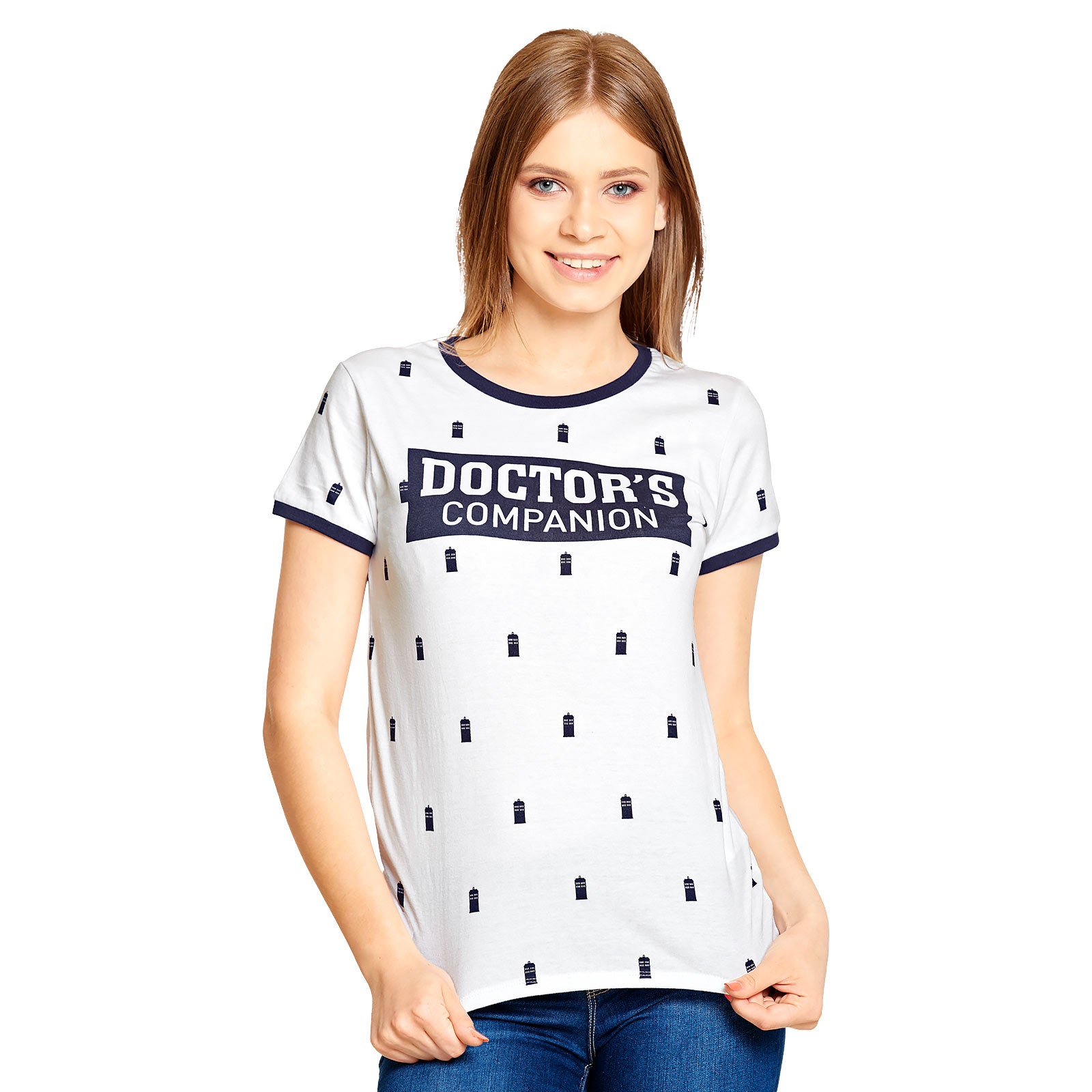 Productafbeelding Doctor Who - Doctor's Companion Dames T-Shirt Wit