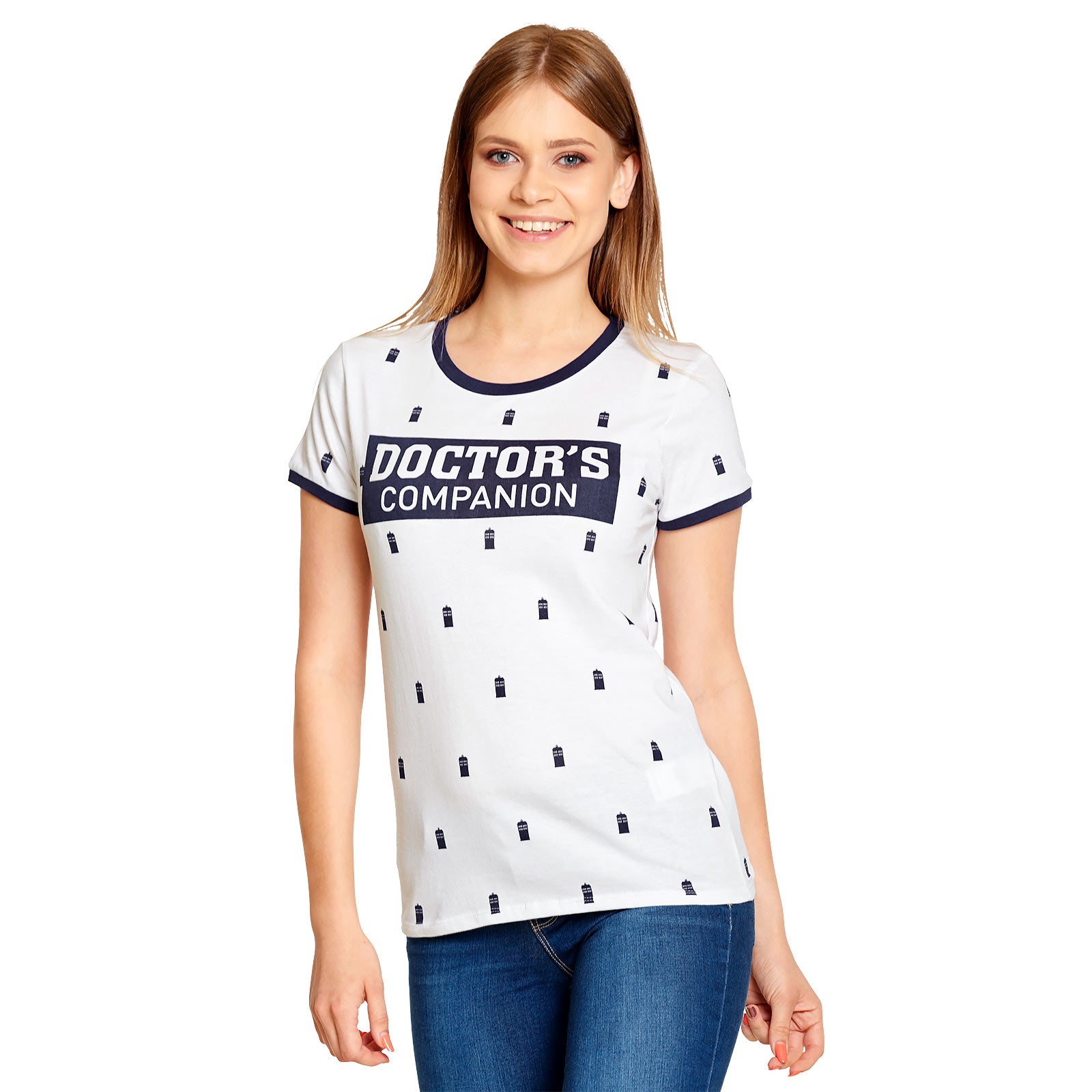 Productafbeelding Doctor Who - Doctor's Companion Dames T-Shirt Wit