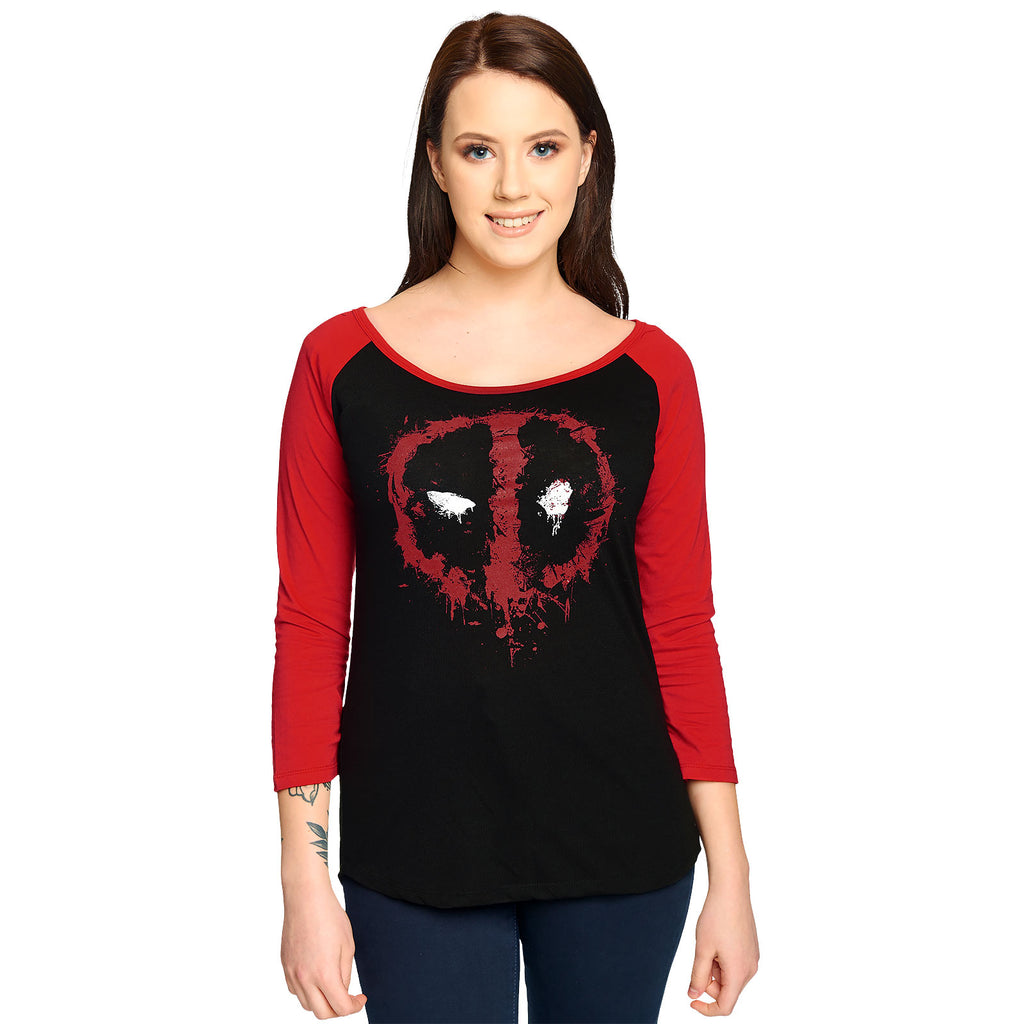 Productafbeelding Deadpool - Destroy Face Longsleeve Dames
