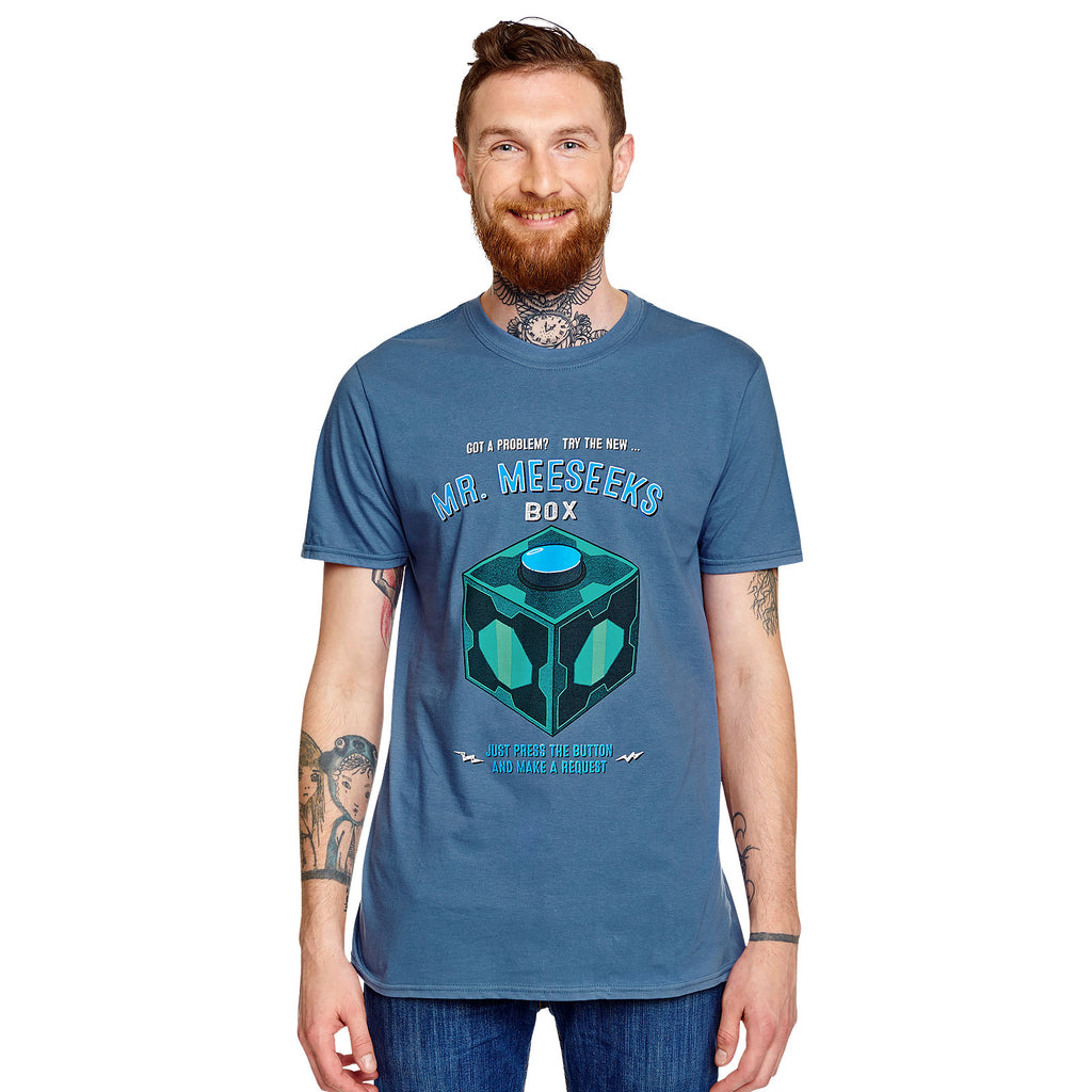 Productafbeelding Rick en Morty - Mr. Meeseeks Box T-shirt blauw