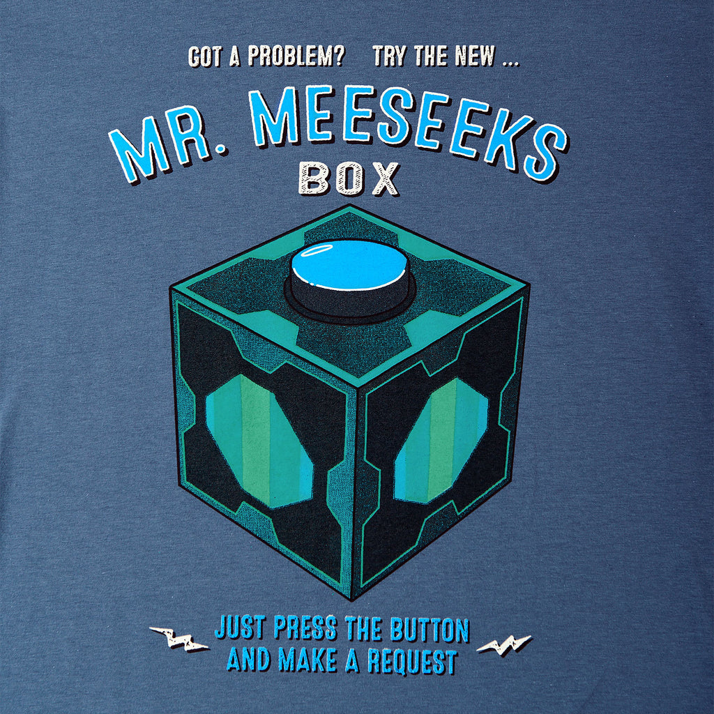 Productafbeelding Rick en Morty - Mr. Meeseeks Box T-shirt blauw