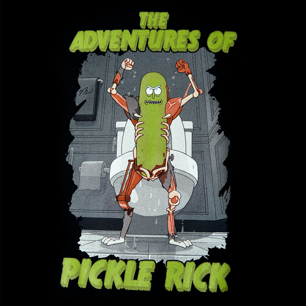 Productafbeelding Rick en Morty - Avonturen van Pickle Rick T-Shirt zwart