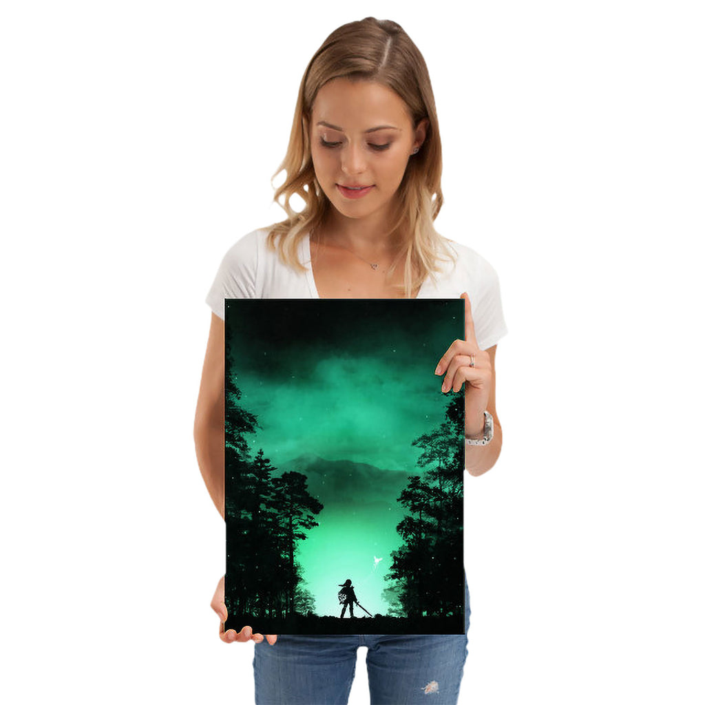 Productafbeelding Kokiri Forest metalen poster voor Zelda fans