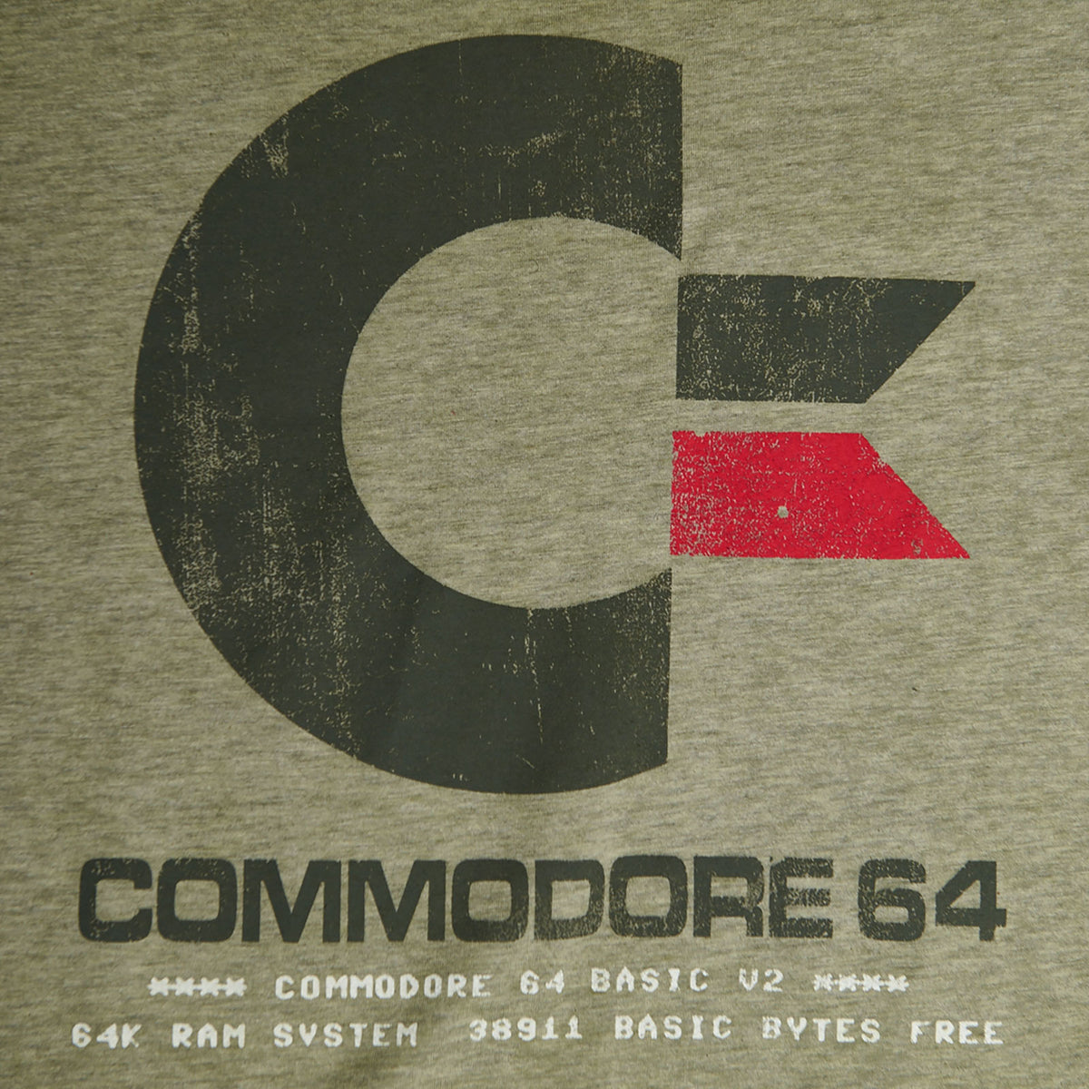 Productafbeelding Commodore 64 - Vintage Logo T-Shirt Olijf