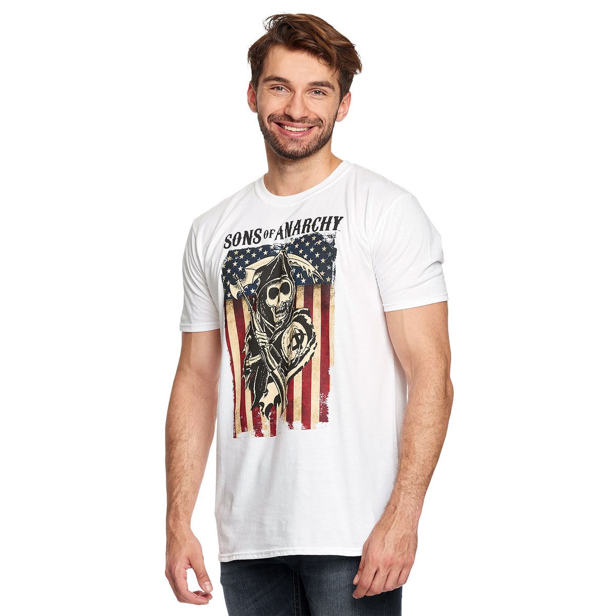 Product image Sons of Anarchy - Reaper Flag T-Shirt white
