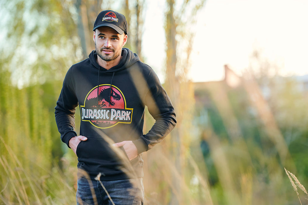 Productafbeelding Jurassic Park - Film Logo Hoodie Zwart