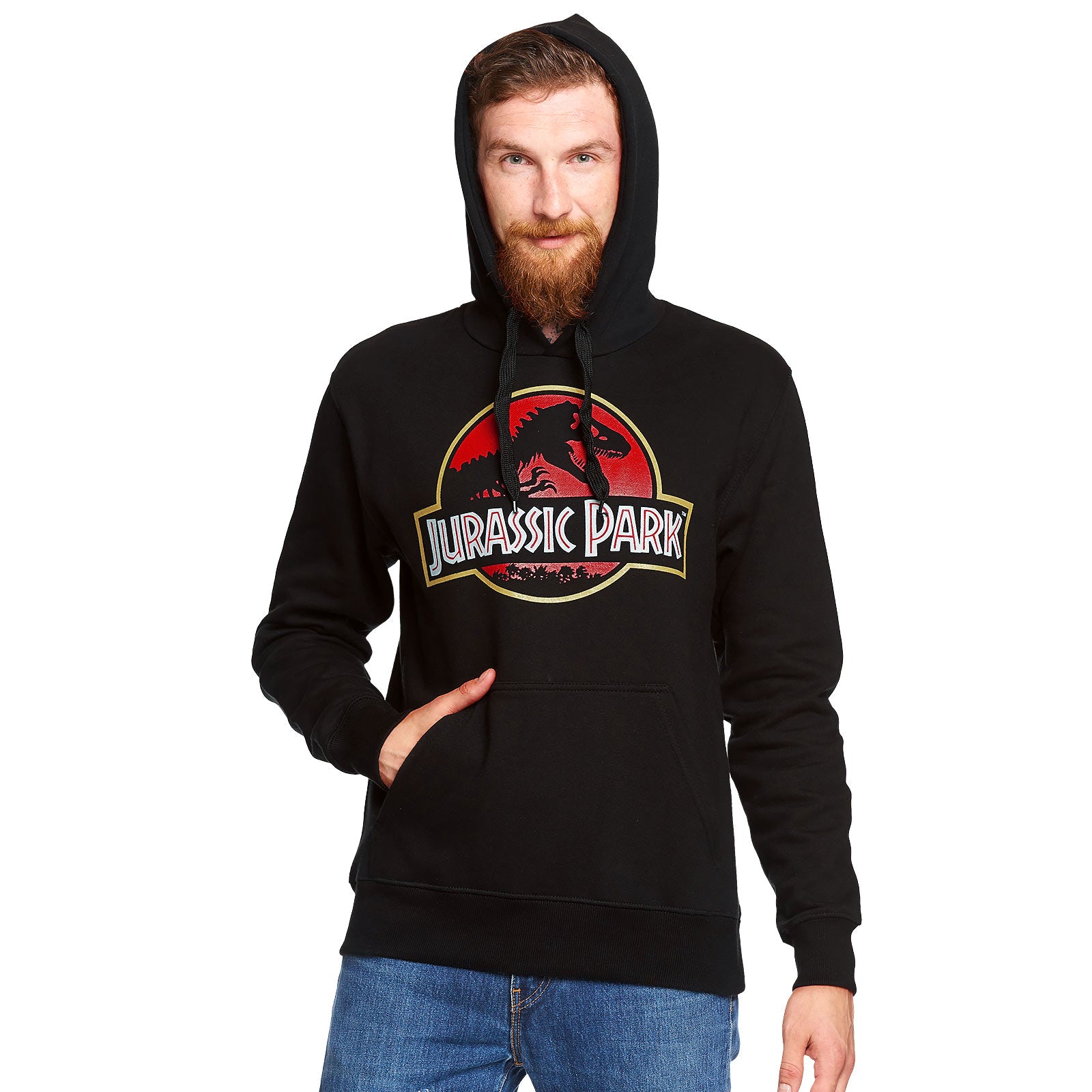 Productafbeelding Jurassic Park - Film Logo Hoodie Zwart