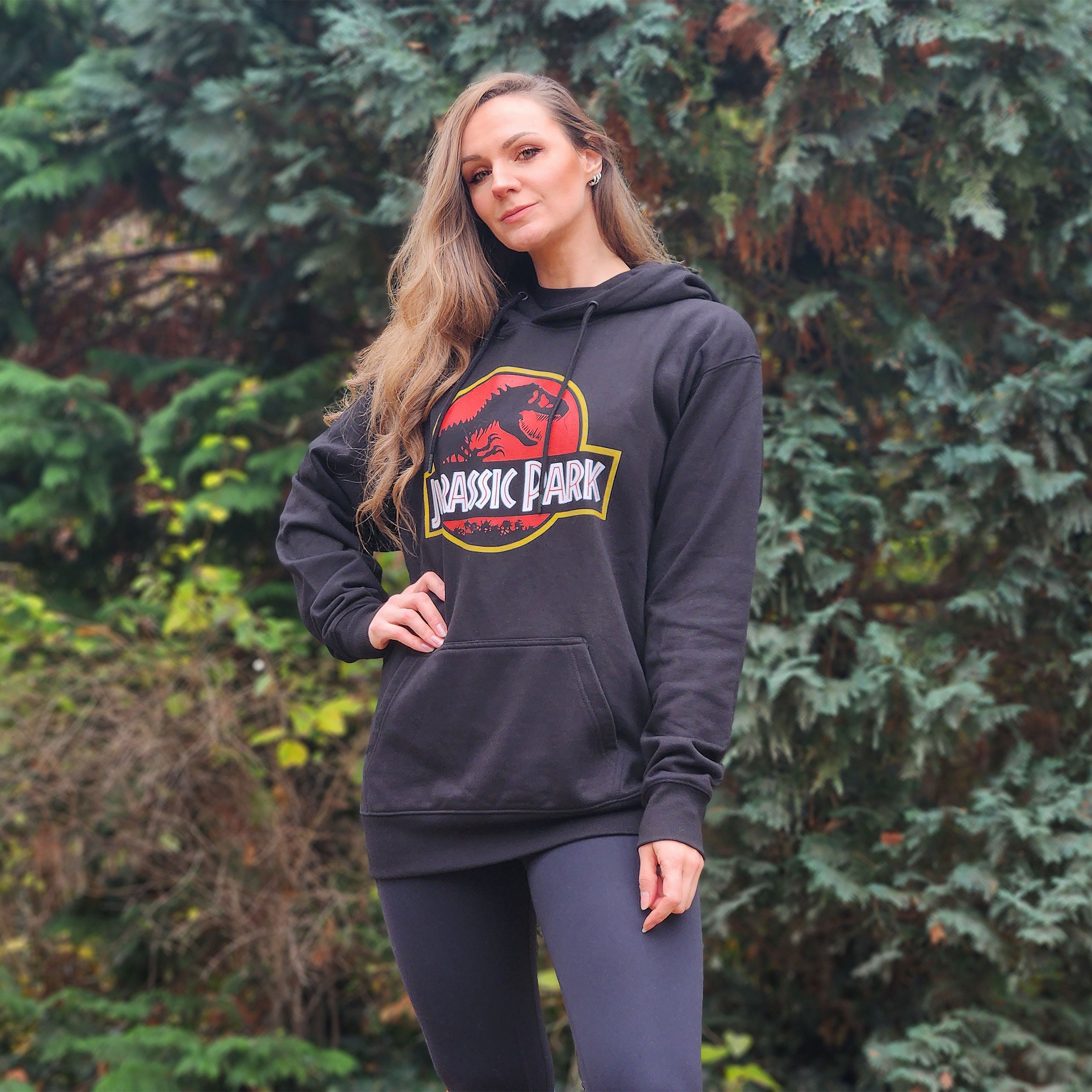 Productafbeelding Jurassic Park - Film Logo Hoodie Zwart