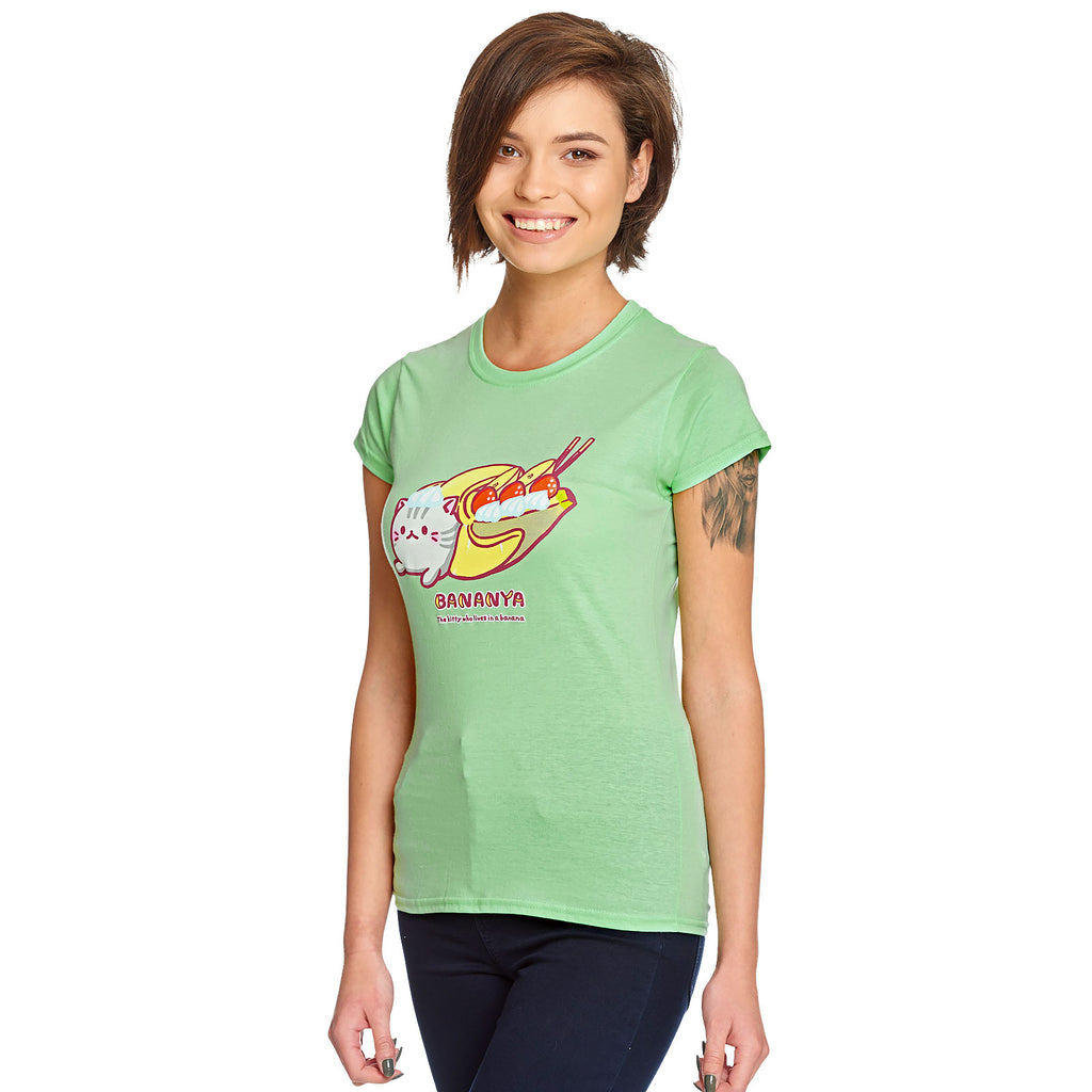 Productafbeelding Bananya Split T-Shirt Dames Groen