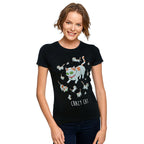 Productafbeelding Rick en Morty - Crazy Cat Dames T-Shirt Zwart