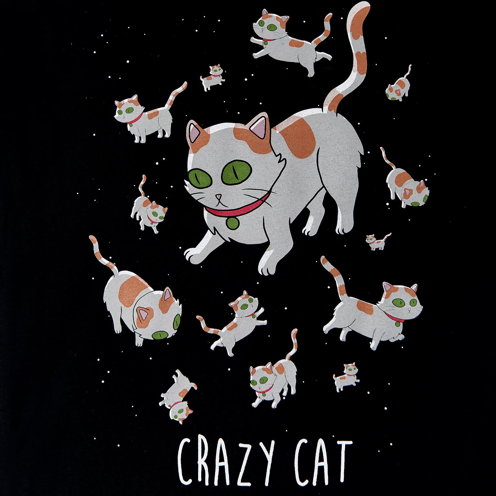 Productafbeelding Rick en Morty - Crazy Cat Dames T-Shirt Zwart