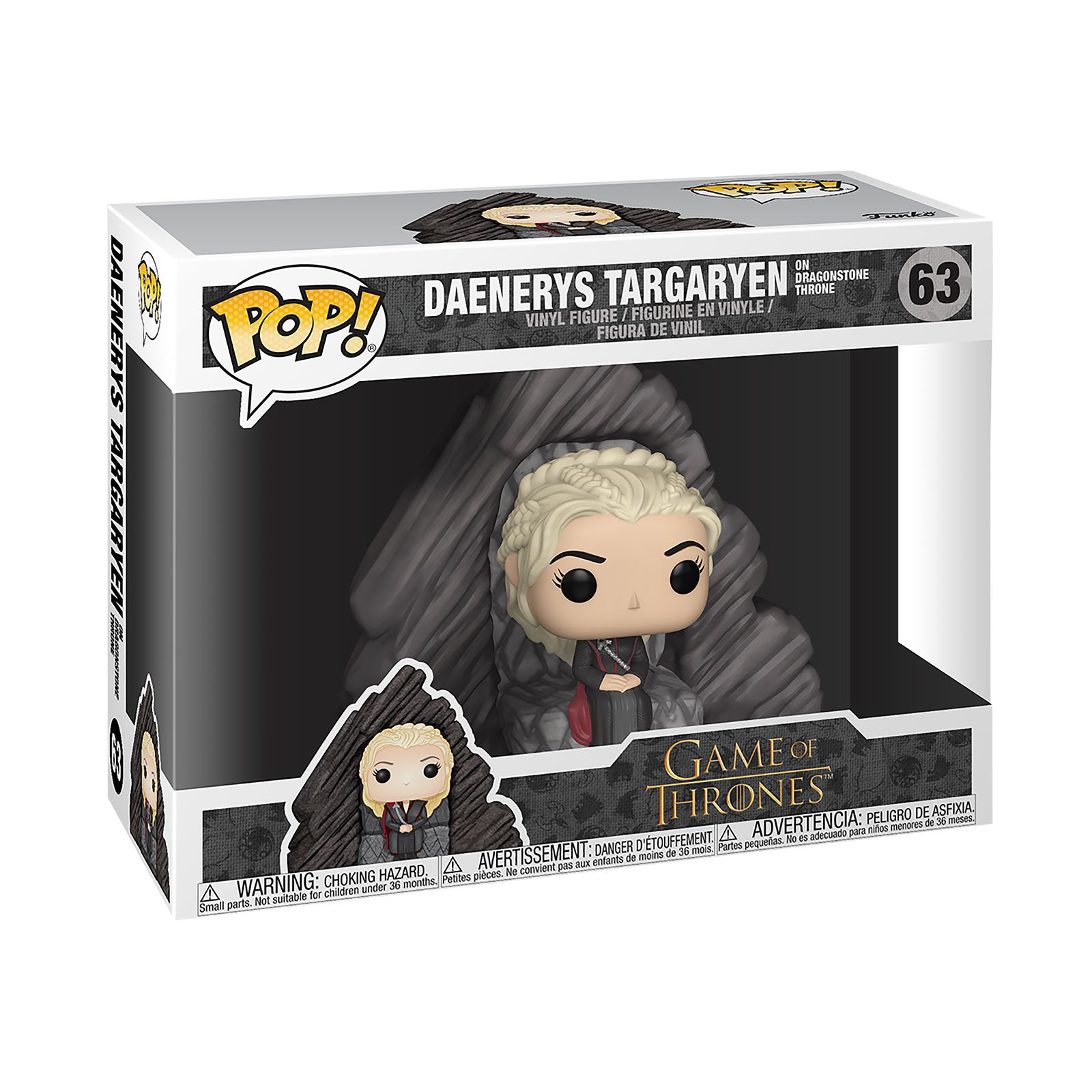Productafbeelding Game of Thrones - Daenerys op de Draaksteen Troon Funko Pop Figuur