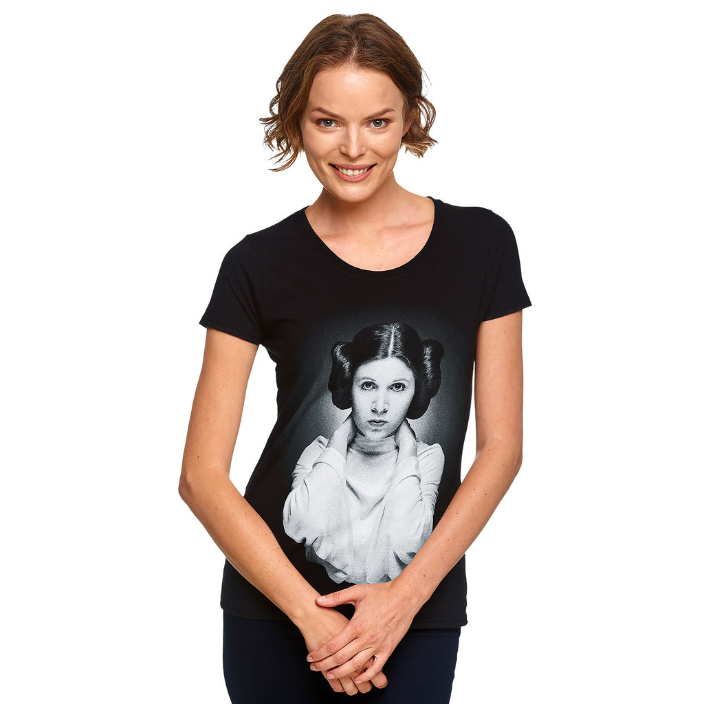 Productafbeelding Star Wars - Leia Portret Dames T-shirt zwart