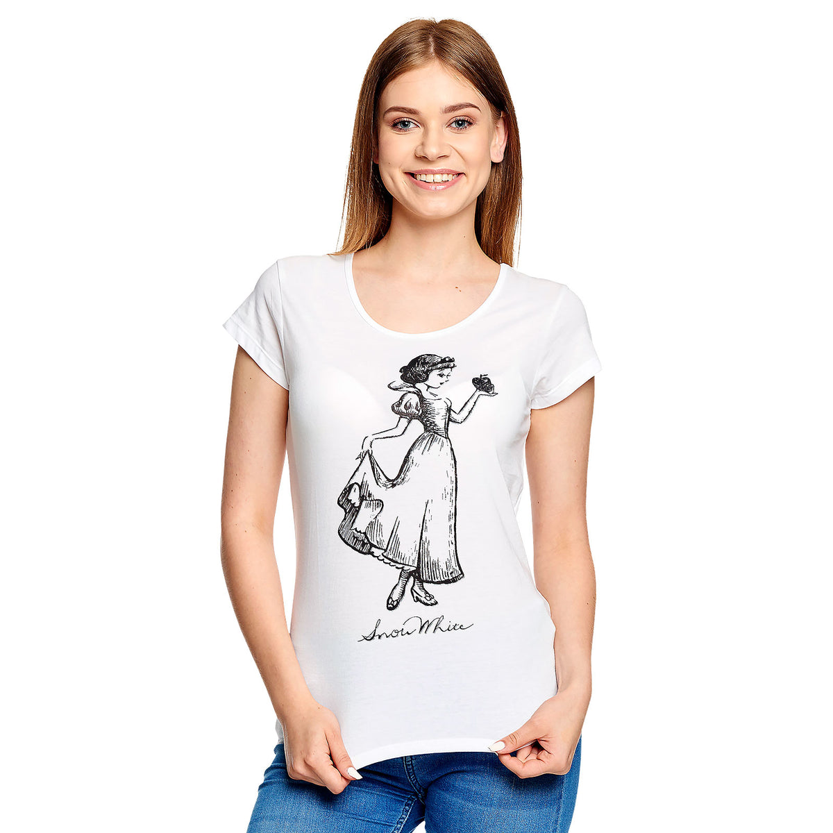 Productafbeelding Sneeuwwitje - Disney Princess Dames T-shirt Wit