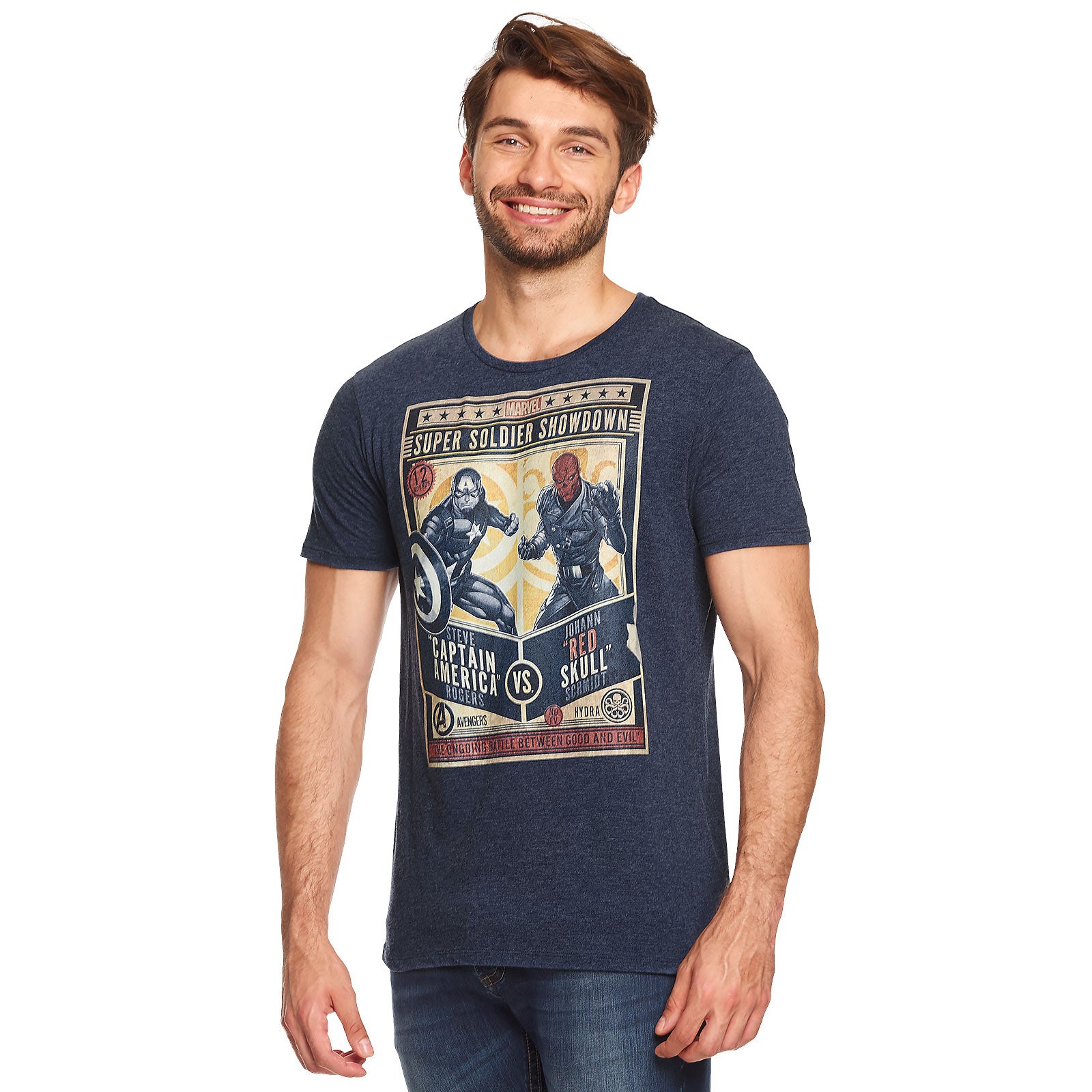 Productafbeelding Captain America - Super Soldier Showdown Blauw T-shirt
