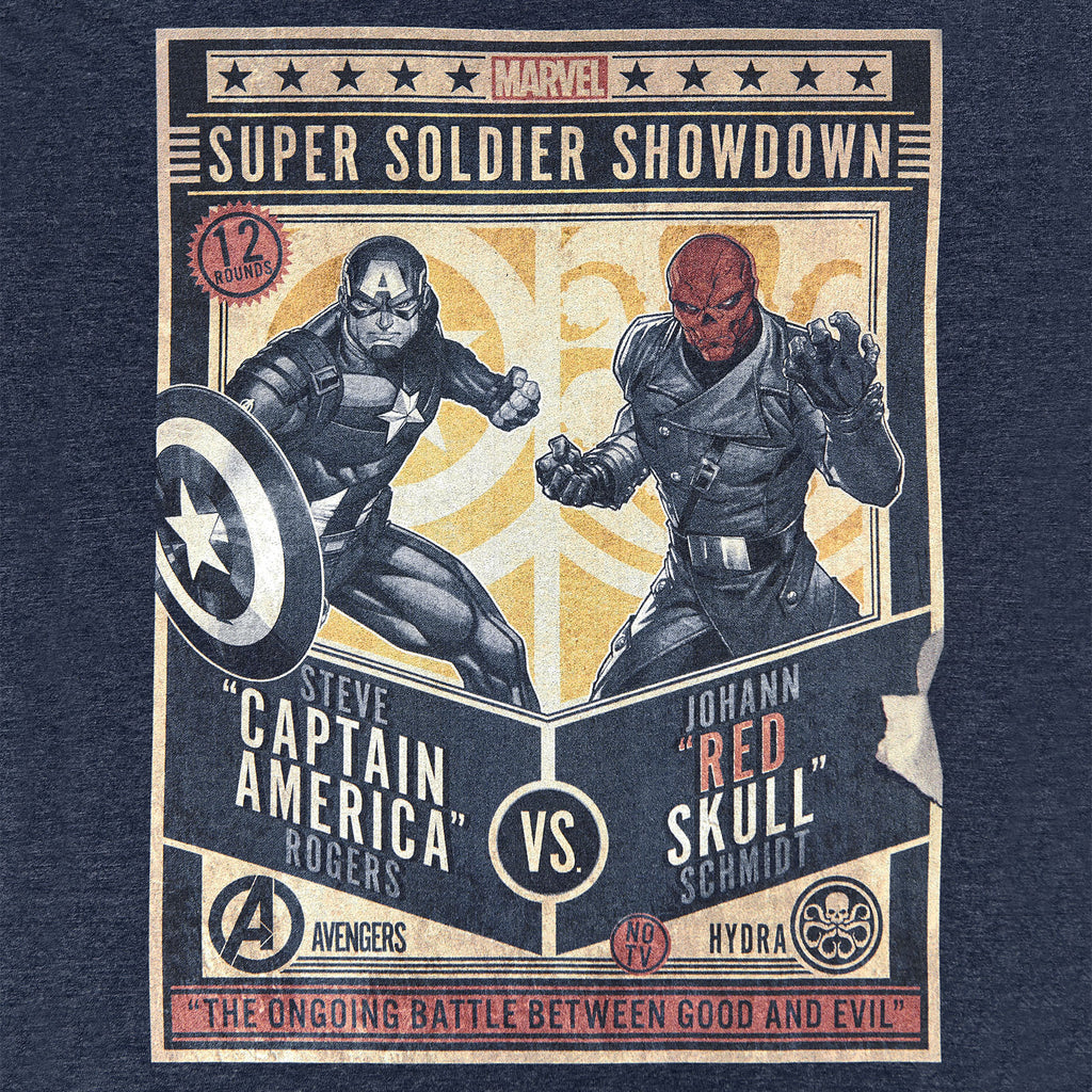 Productafbeelding Captain America - Super Soldier Showdown Blauw T-shirt