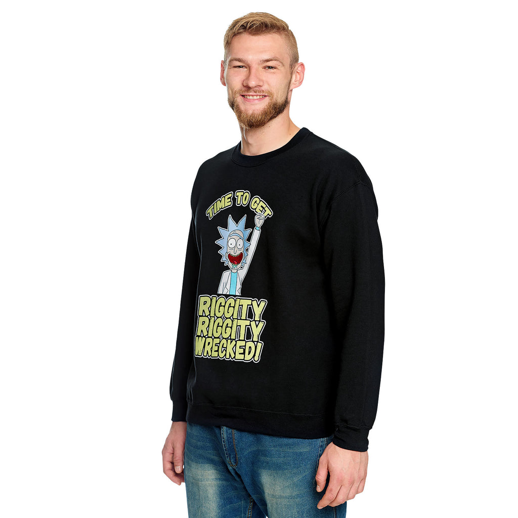 Productafbeelding Rick en Morty - Riggity Wrecked Sweater zwart