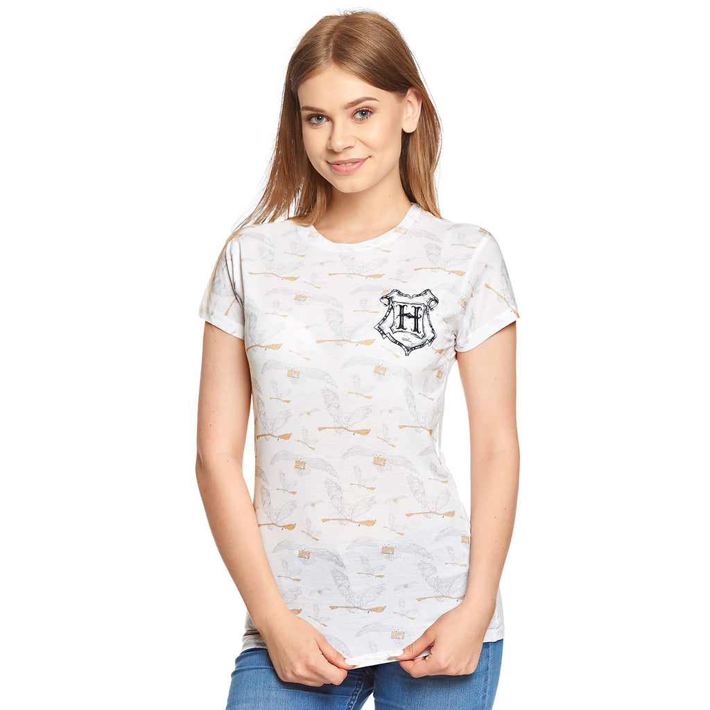 Productafbeelding Harry Potter - Hedwig Dames T-shirt Wit