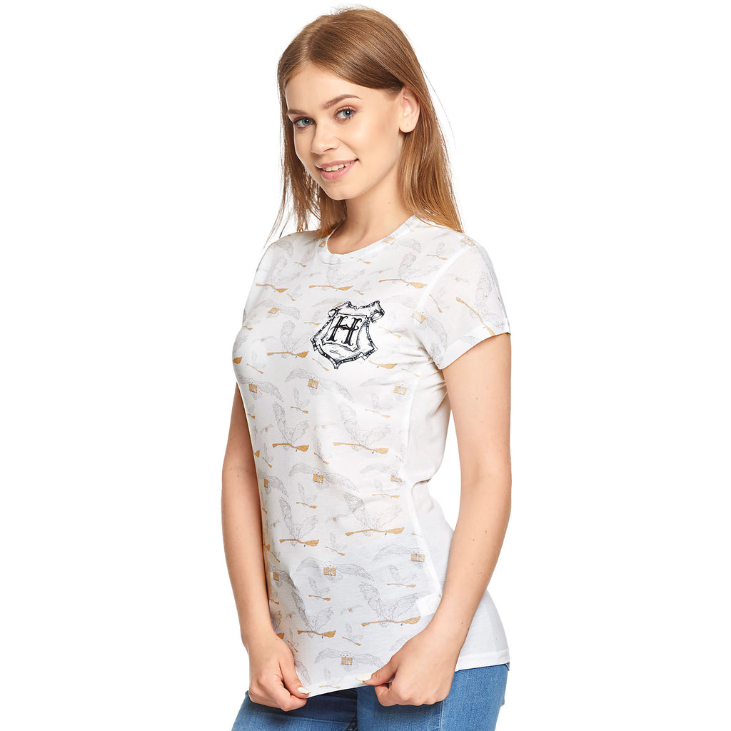 Productafbeelding Harry Potter - Hedwig Dames T-shirt Wit