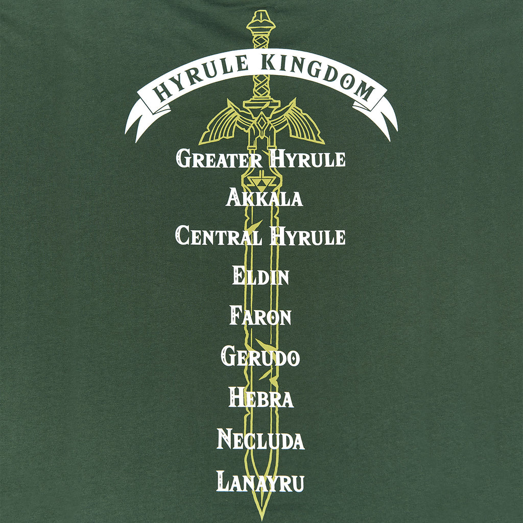 Productafbeelding Zelda - Hyrule Kingdom Tour T-Shirt groen