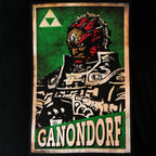 Productafbeelding Zelda - Ganondorf Propaganda Poster T-Shirt Zwart