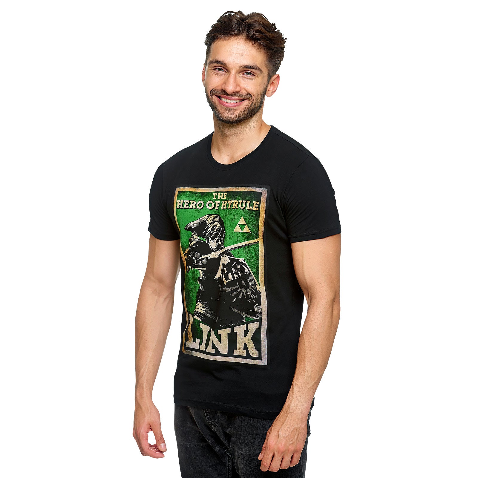 Productafbeelding Zelda - Link Held van Hyrule Propaganda Poster T-Shirt Zwart