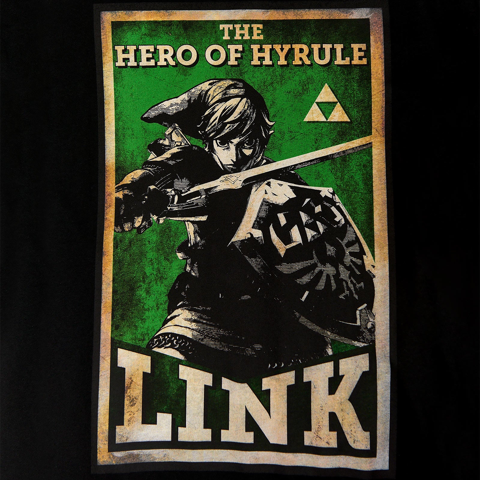 Productafbeelding Zelda - Link Held van Hyrule Propaganda Poster T-Shirt Zwart