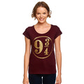 Productafbeelding Harry Potter - Perron 9 3/4 Dames T-shirt Rood