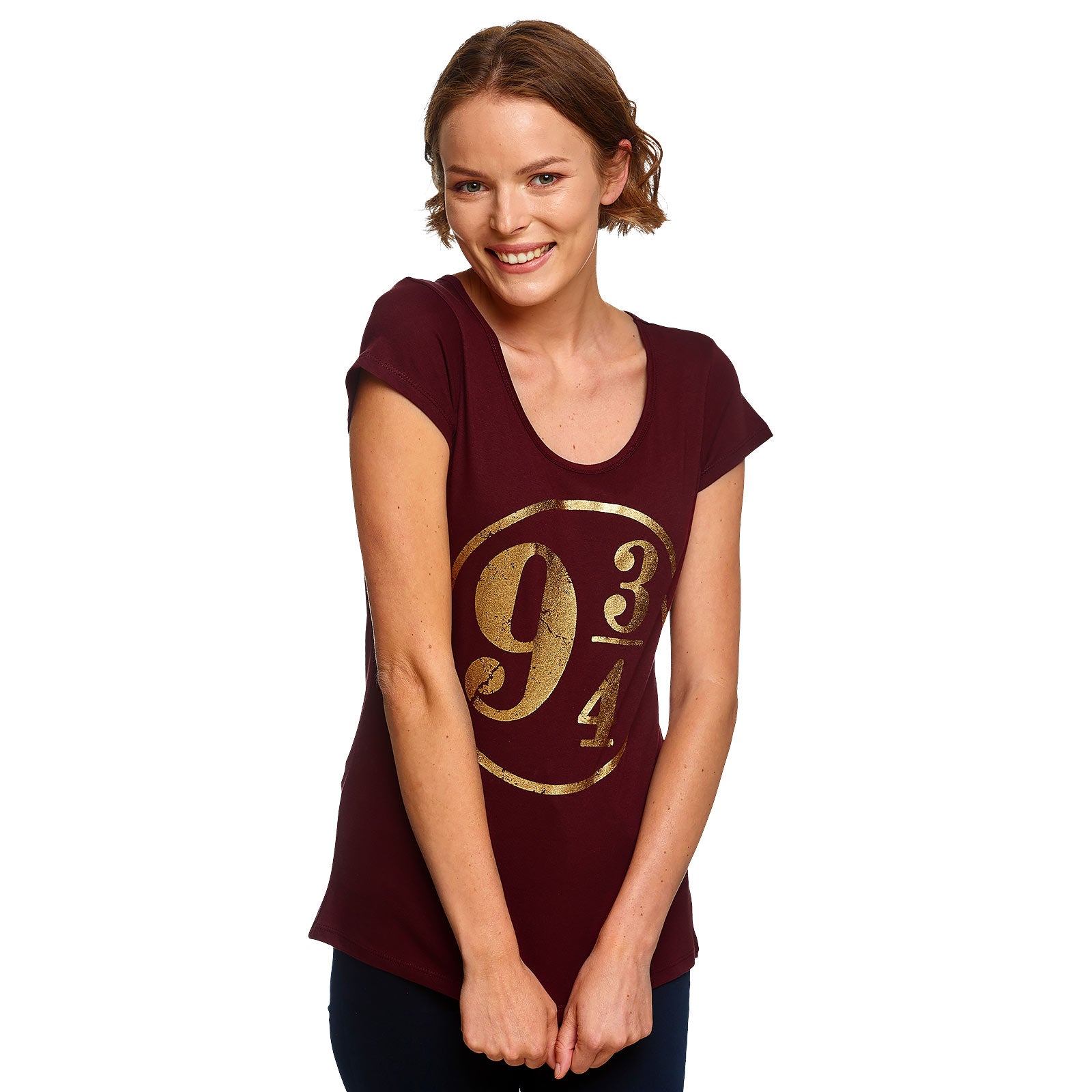Productafbeelding Harry Potter - Perron 9 3/4 Dames T-shirt Rood