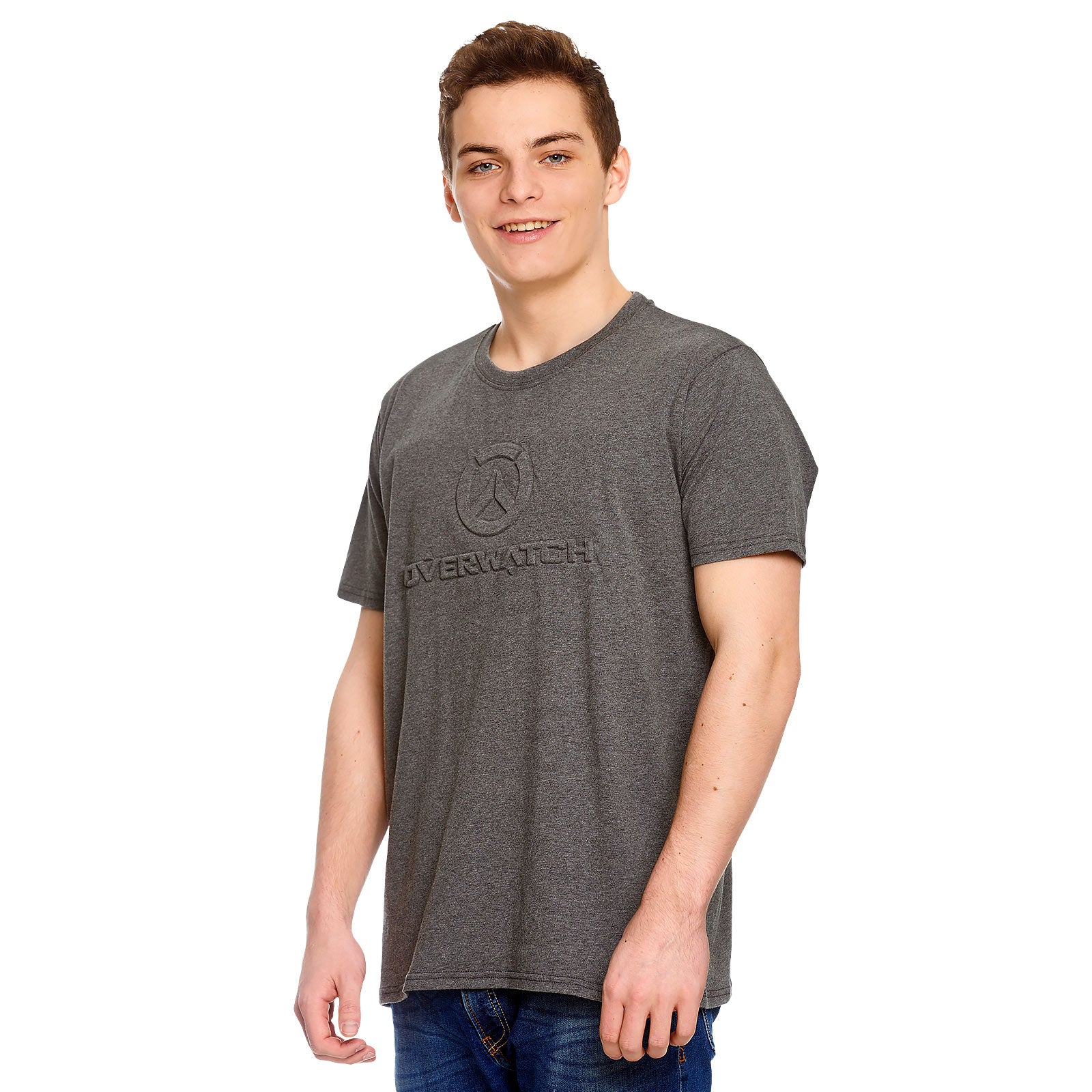 Productafbeelding Overwatch - 3D Logo T-shirt grijs