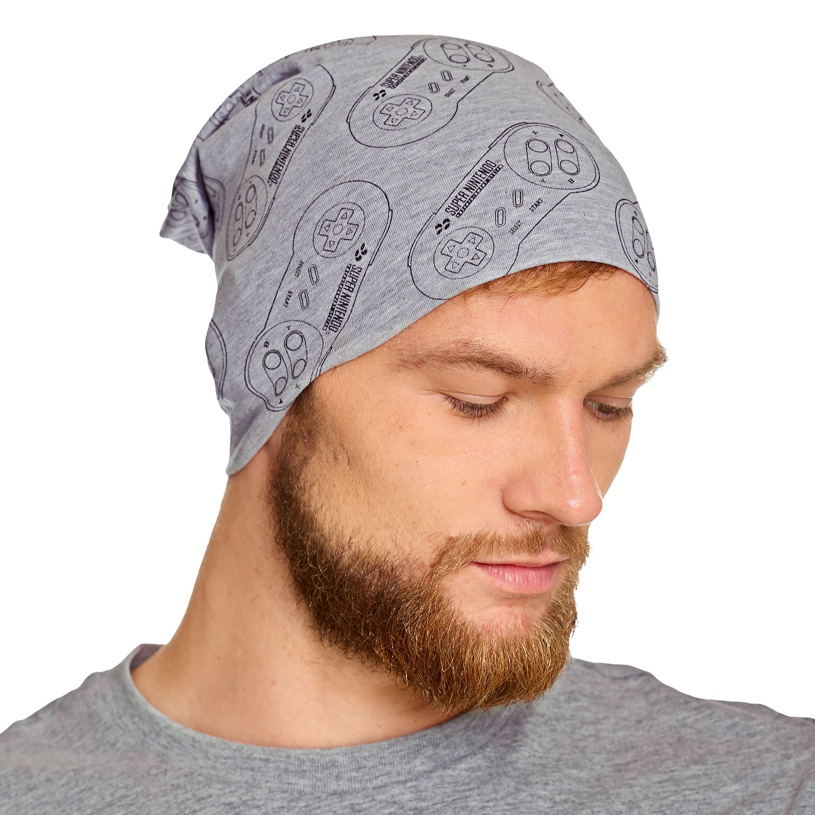 Productafbeelding Nintendo - SNES Controller Beanie grijs