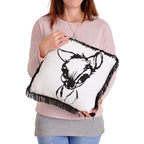 Productafbeelding Bambi - Portret Kussen met Franjes