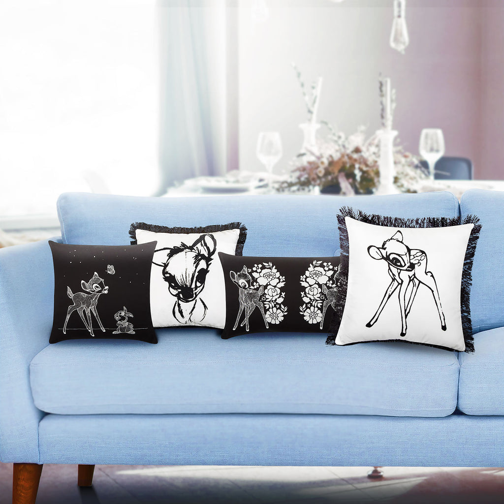 Productafbeelding Bambi - Portret Kussen met Franjes