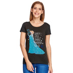 Productafbeelding Frozen - Elsa Little Sparkle Dames T-Shirt Grijs
