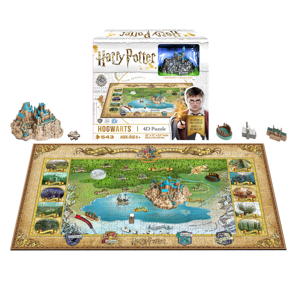 Productafbeelding Harry Potter - Hogwarts 4D Mini Puzzel
