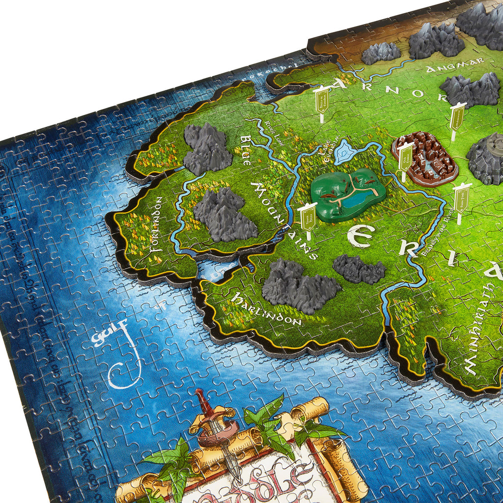 Productafbeelding Lord of the Rings - Kaart van Midden-aarde 4D puzzel