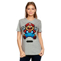 Productafbeelding Super Mario - Jump Pixel Dames T-shirt grijs