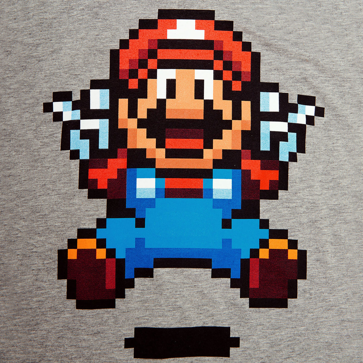 Productafbeelding Super Mario - Jump Pixel Dames T-shirt grijs