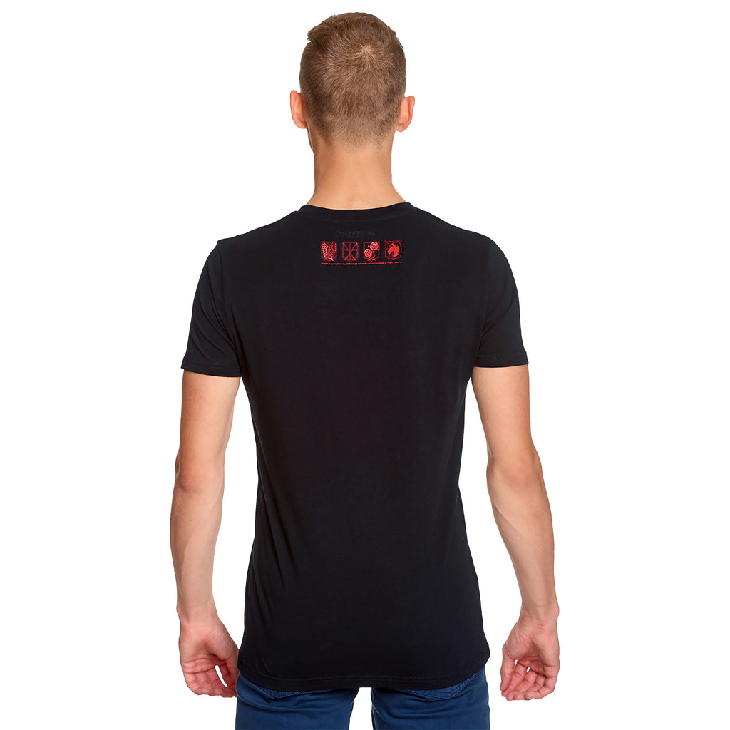Productafbeelding Attack on Titan - Eren Jaeger T-shirt zwart