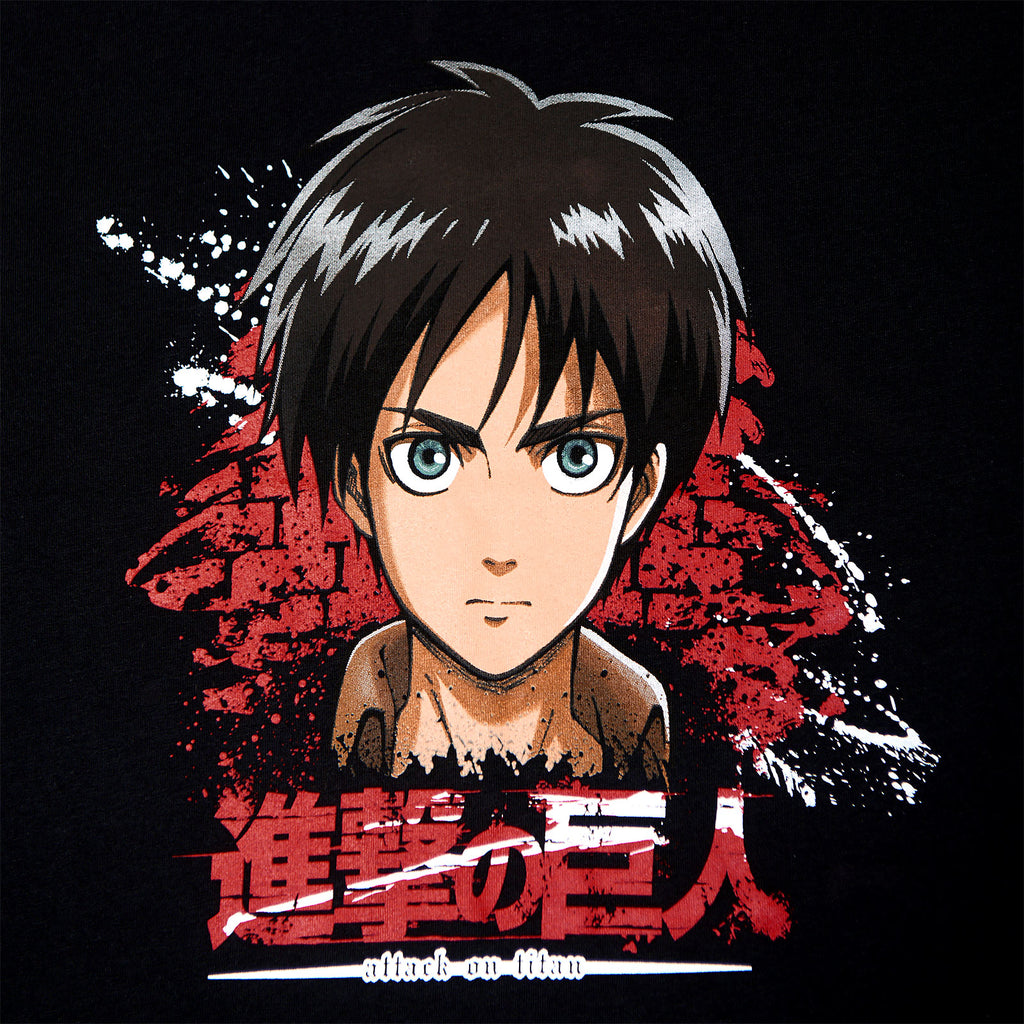 Productafbeelding Attack on Titan - Eren Jaeger T-shirt zwart