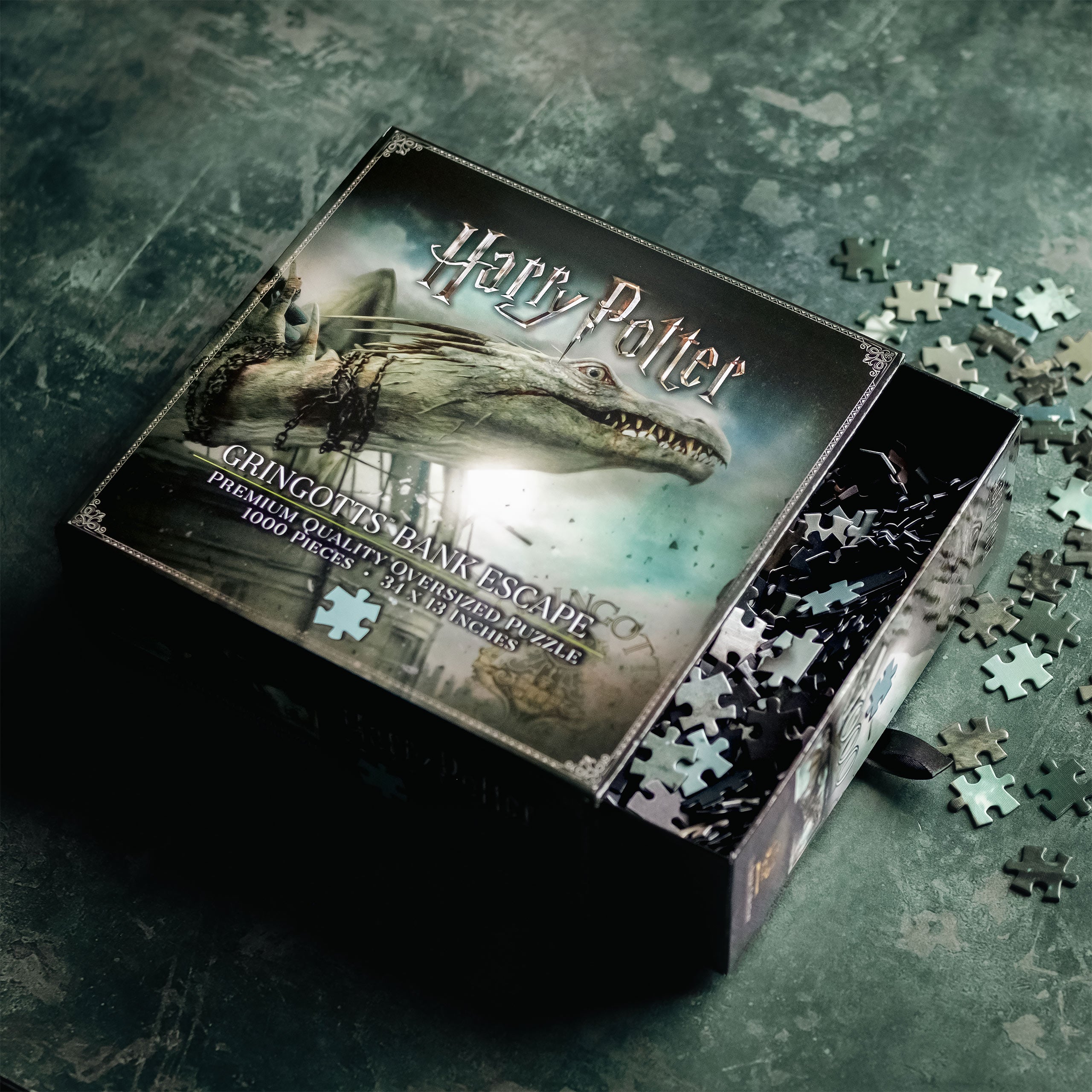 Productafbeelding Harry Potter - Gringotts Bank met Draak Premium Puzzel