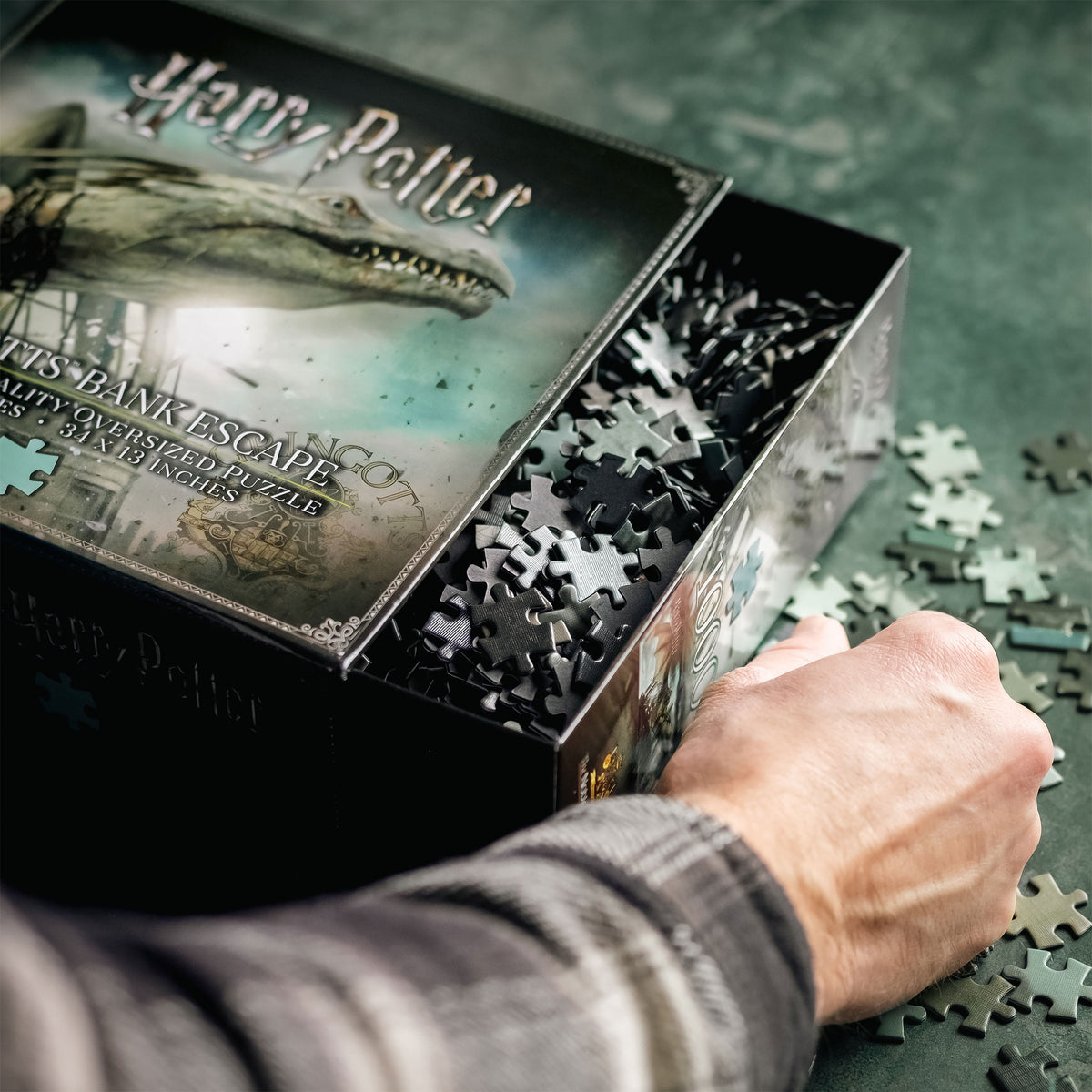 Productafbeelding Harry Potter - Gringotts Bank met Draak Premium Puzzel