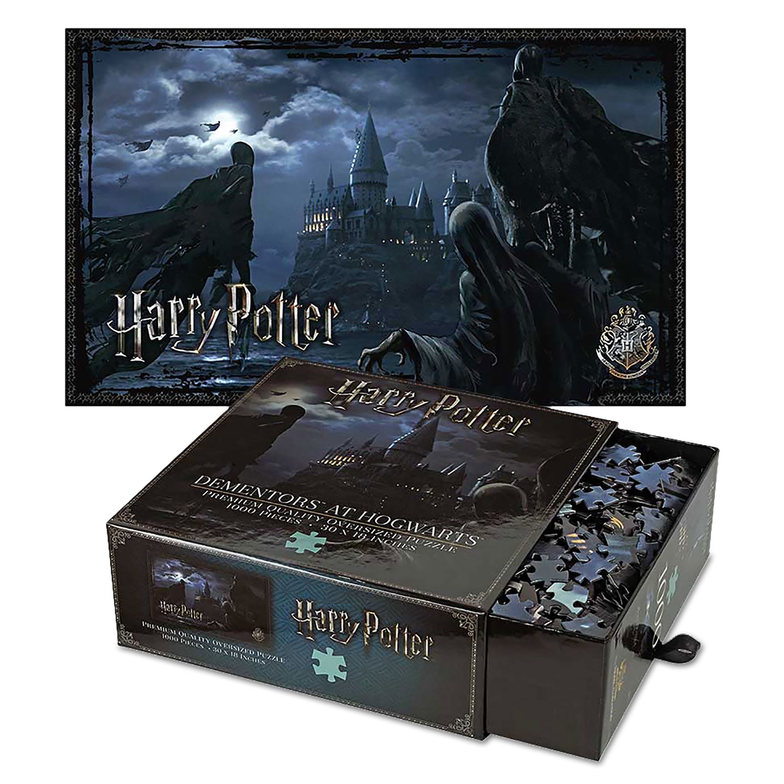 Productafbeelding Harry Potter - Dementors over Hogwarts Premium Puzzel